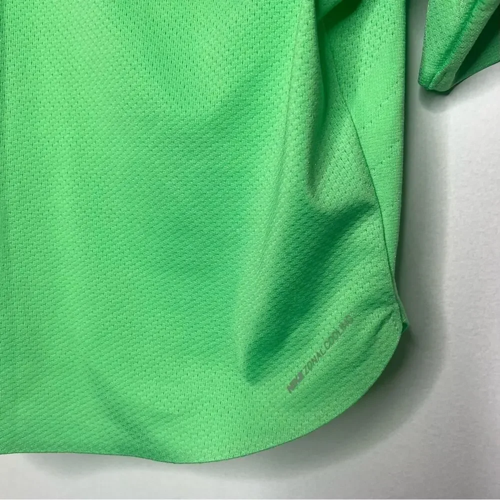NIKE Court Lime Green Tennis Top